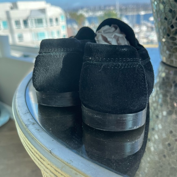 Gucci Vintage Horse Bit Suede Black Loafers Size 8 - Picture 4 of 5